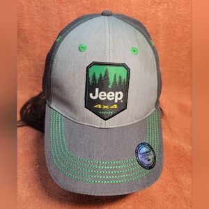 Jeep 4x4 Forest Logo Hat Grey Green Choko Authentics
